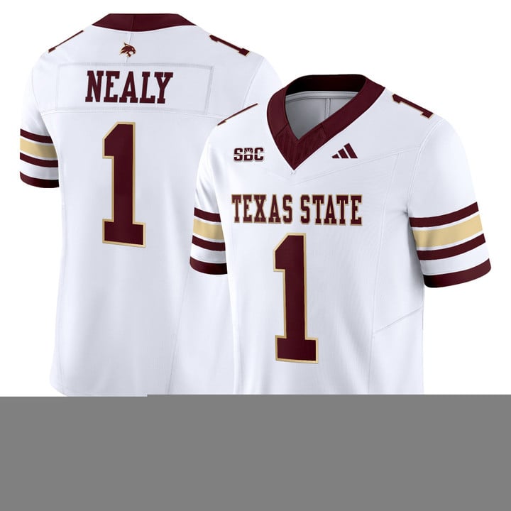 Barrick Nealy Jersey #1 Texas State Bobcats 2025 Limited Stitched