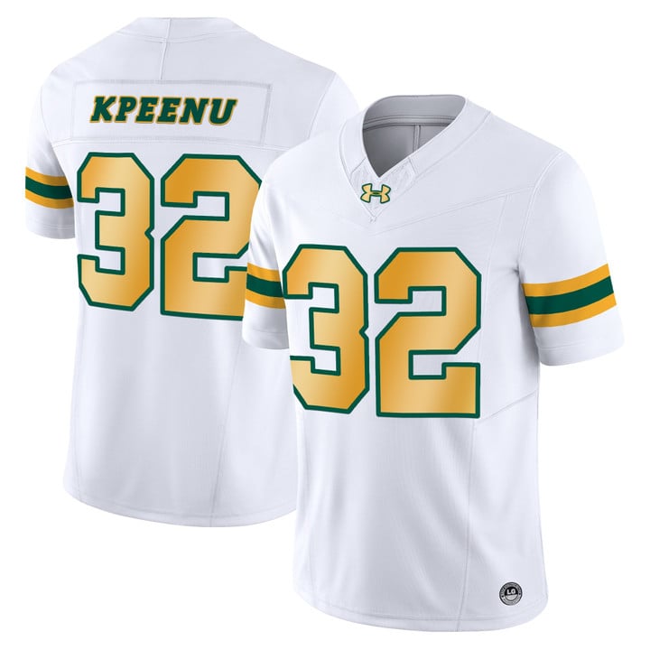 Barry Kpeenu Jersey #32 North Dakota State Bison Limited Stitched White