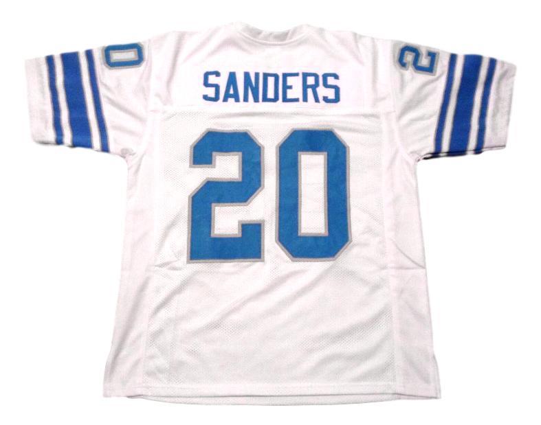 Barry Sanders Jersey #20 Custom Unsigned Football Jerseys Stitched White