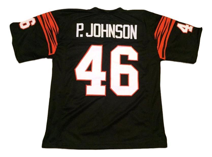 Pete Johnson CUSTOM STITCHED Unsigned Football Jersey Black