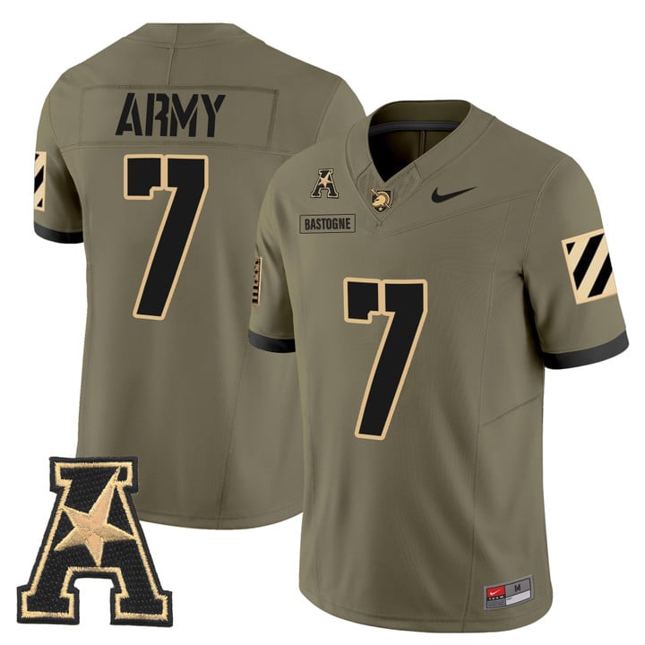 Bastogne Jersey #7 Army Black Knights 2025 Vapor Limited Stitched