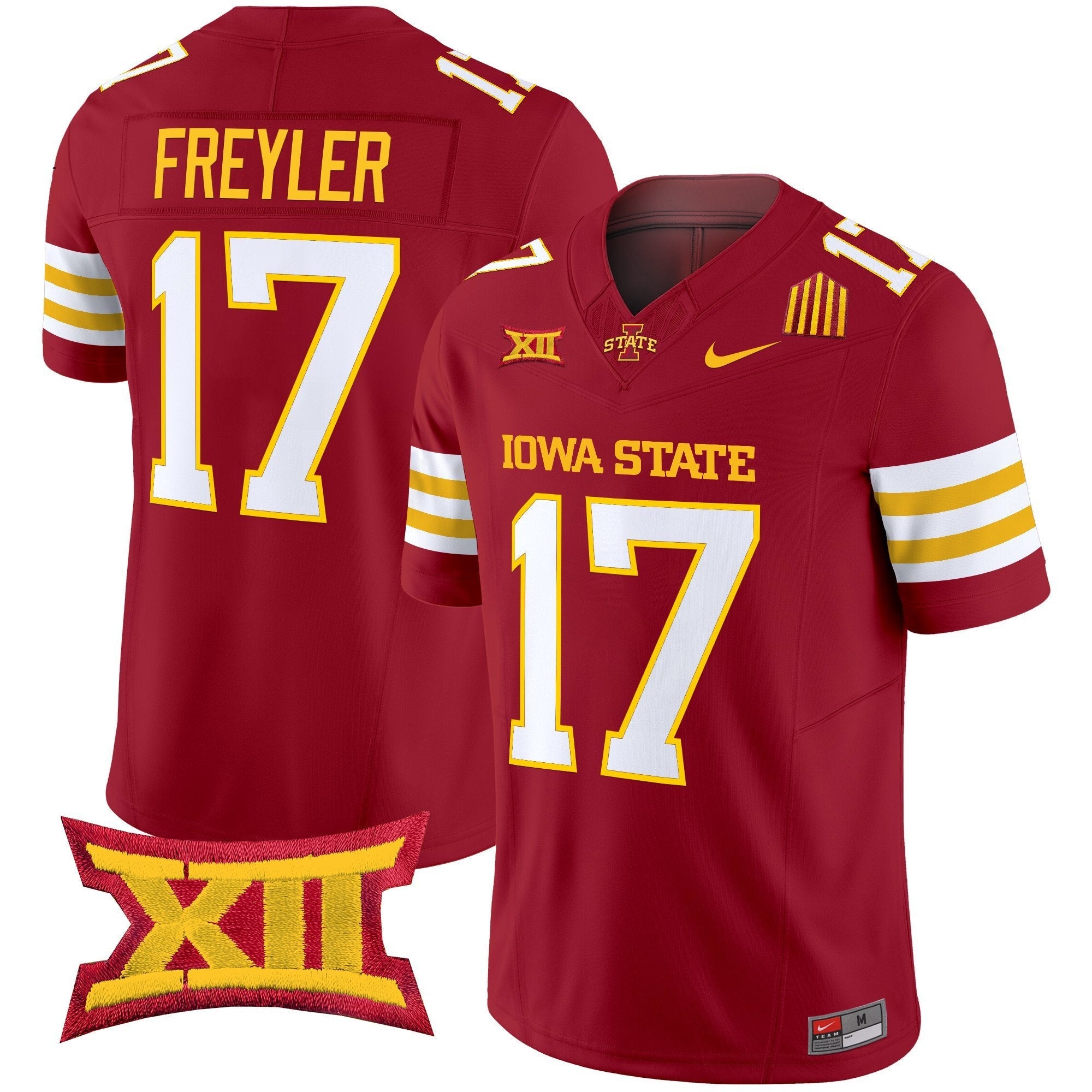Beau Freyler Jersey #17 Iowa State Cyclones 2025 Stitched Cardinal