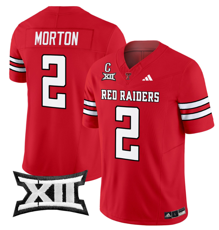 Behren Morton Jersey #2 Texas Tech Red Raiders Vapor Limited Football Red