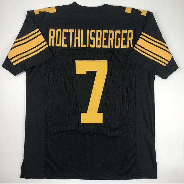 Ben Roethlisberger Jersey Pittsburgh Steelers Custom Throwback Football