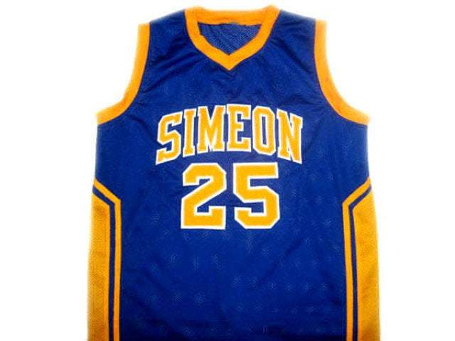 Ben Wilson Jersey #25 Simeon High School Basketball New Blue Stitched