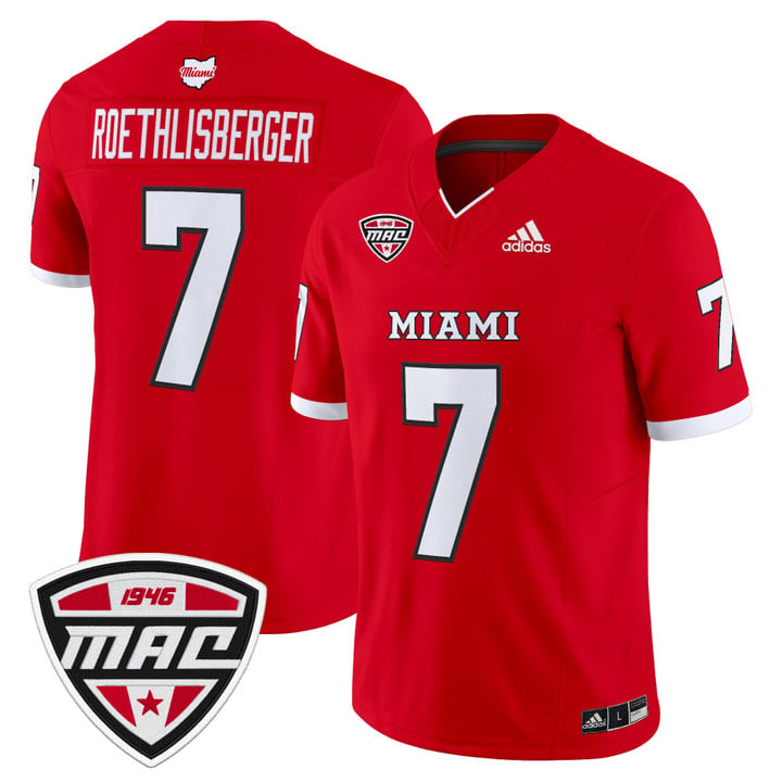 Ben Roethlisberger Jersey #7 Miami OH RedHawks 2025 Limited Stitched