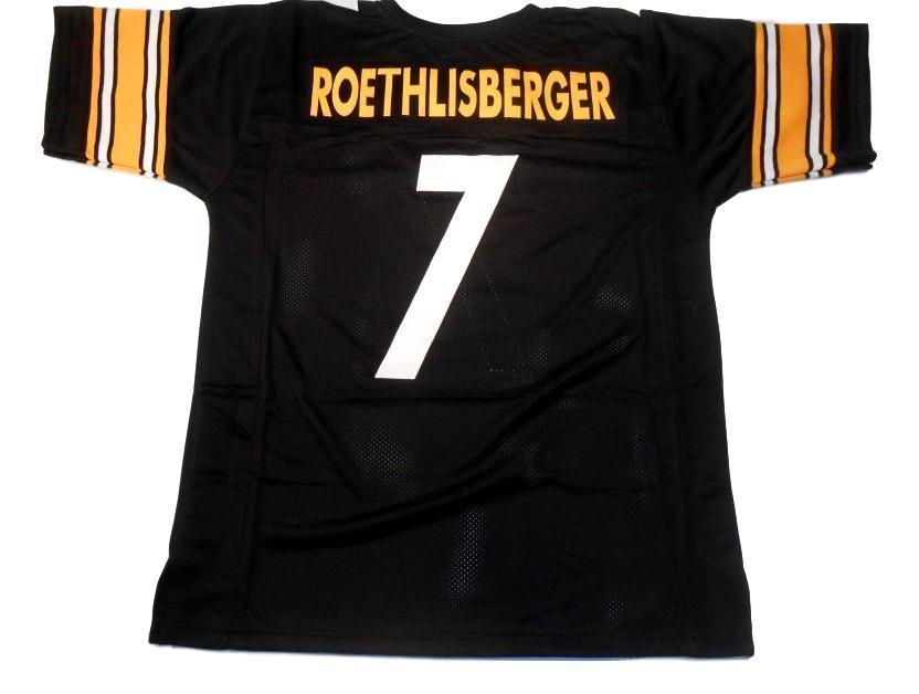 Ben Roethlisberger Jersey #7 Custom Unsigned Football Jerseys Stitched Black