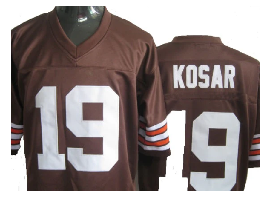Bernie Kosar Jersey Cleveland Browns Custom Throwback Football Brown
