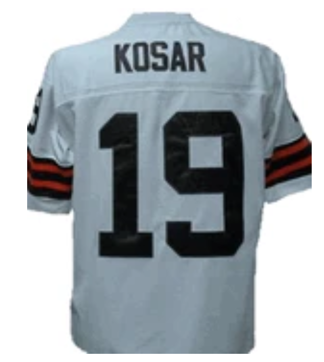 Bernie Kosar Jersey Cleveland Browns Custom Throwback Football White
