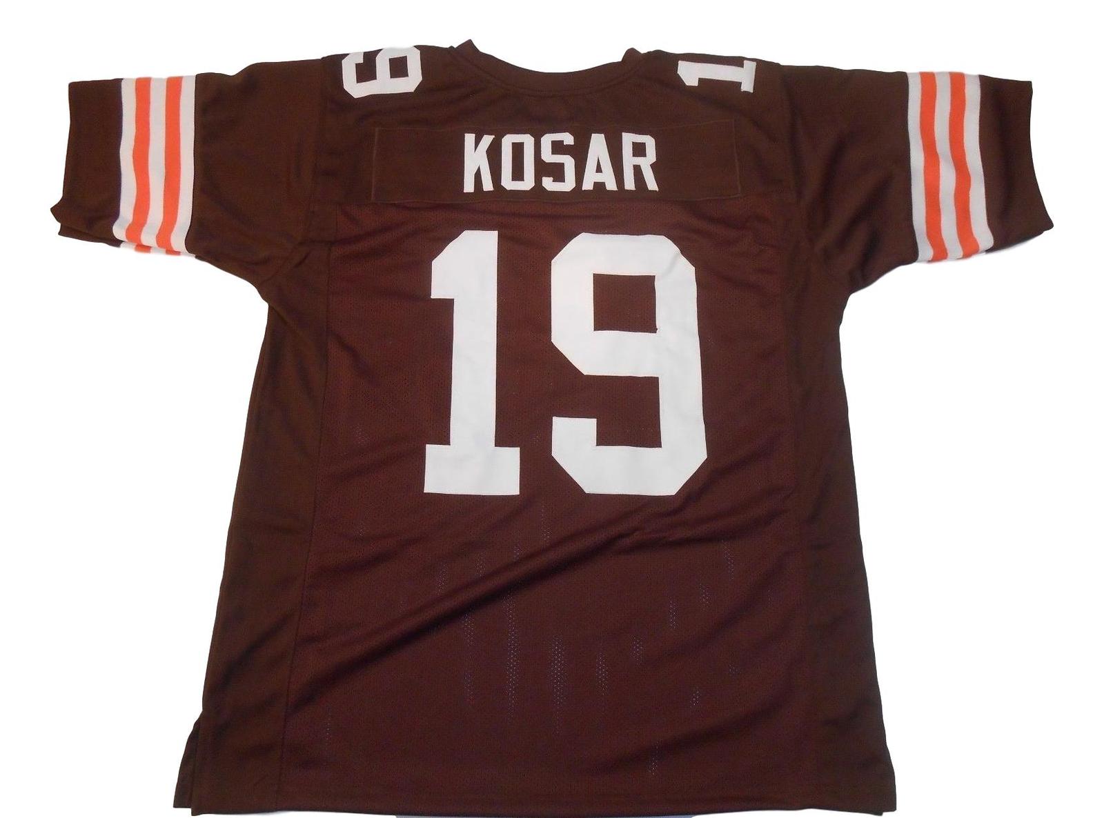 Bernie Kosar Jersey #19 Custom Unsigned Football Jerseys Stitched Brown