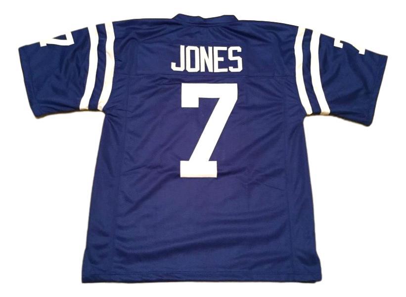 Bert Jones Jersey #7 Custom Unsigned Football Jerseys Stitched Blue