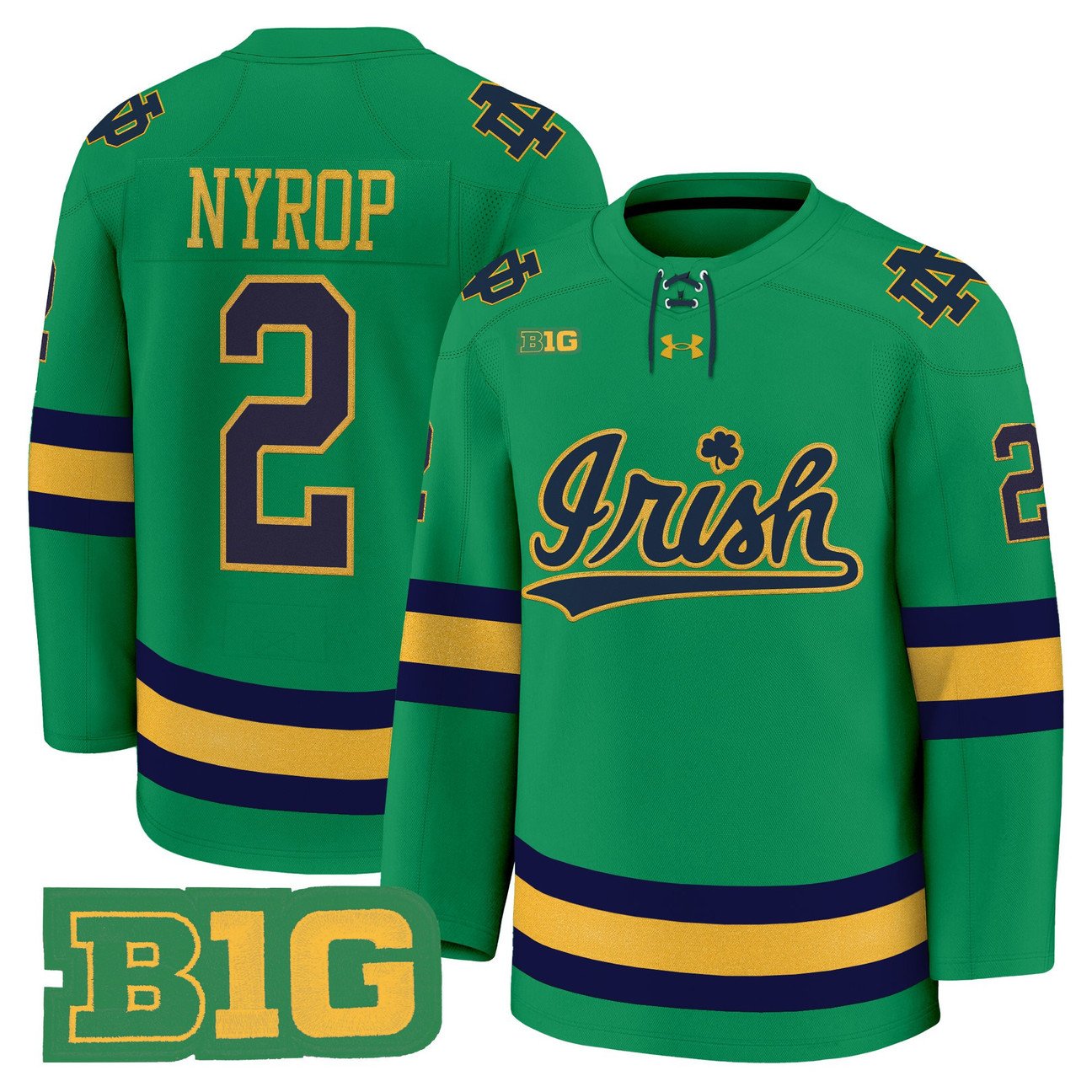 Bill Nyrop Jersey #2 Notre Dame Fighting Irish 2025-26 Premium Stitched