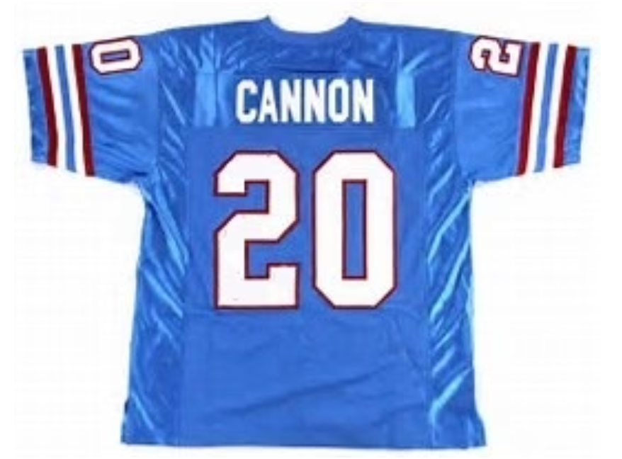 Billy Cannon Jersey Houston Oilers Custom Throwback Football