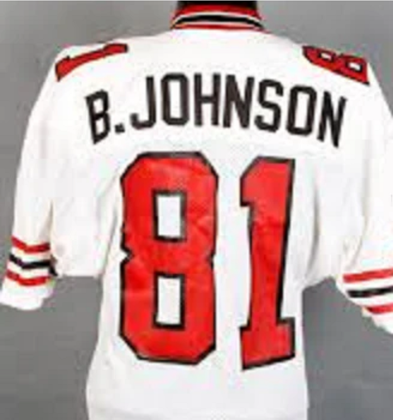 Billy White Shoes Johnson Jersey Atlanta Falcons Custom Throwback Football