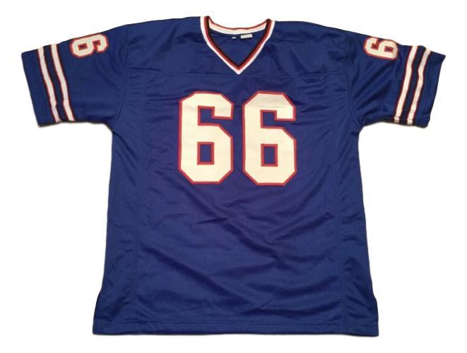Billy Shaw Jersey #66 Custom Unsigned Football Jerseys Stitched Blue