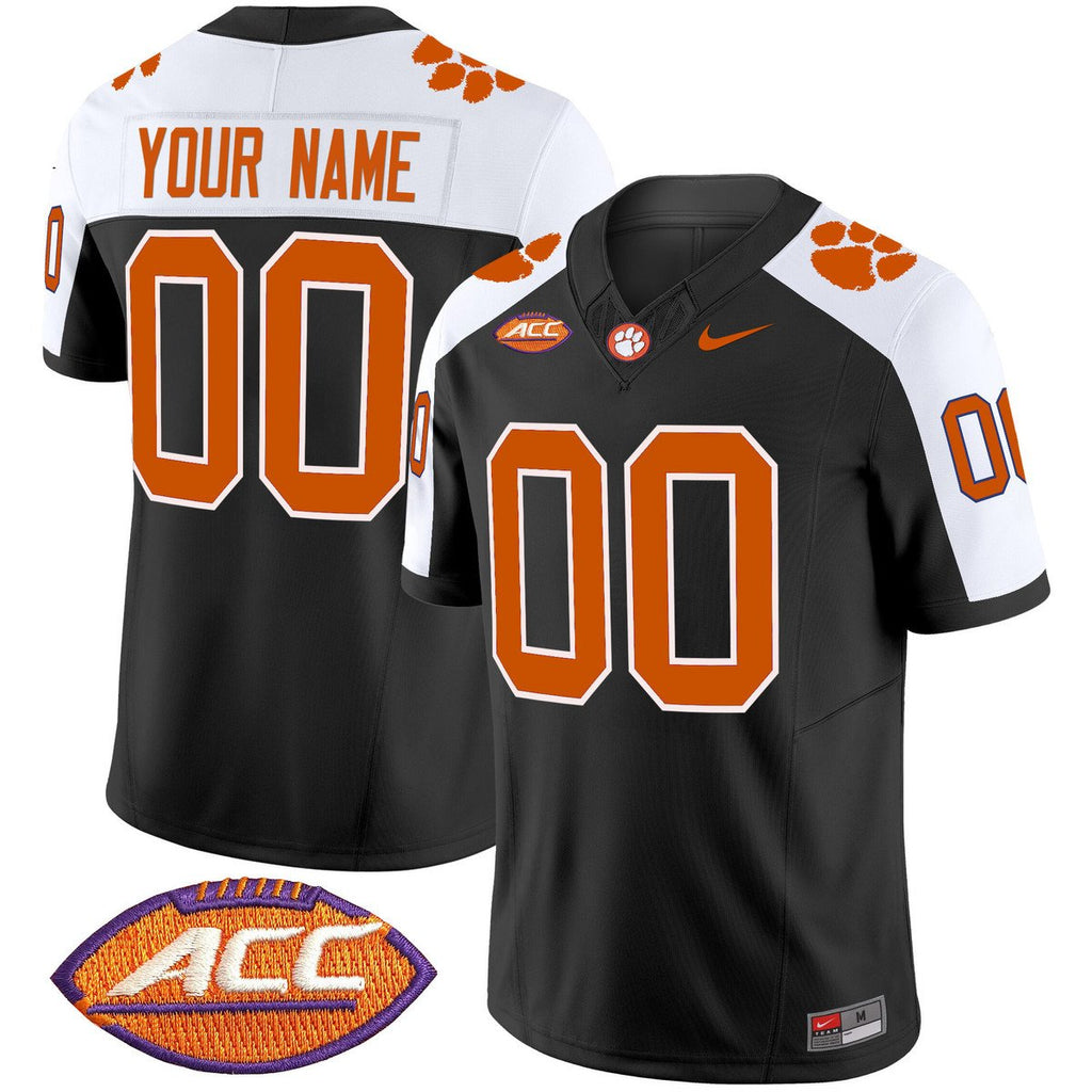 Custom Clemson Tigers Jersey Name, Number 2025 Vapor Limited Stitched Black Alter