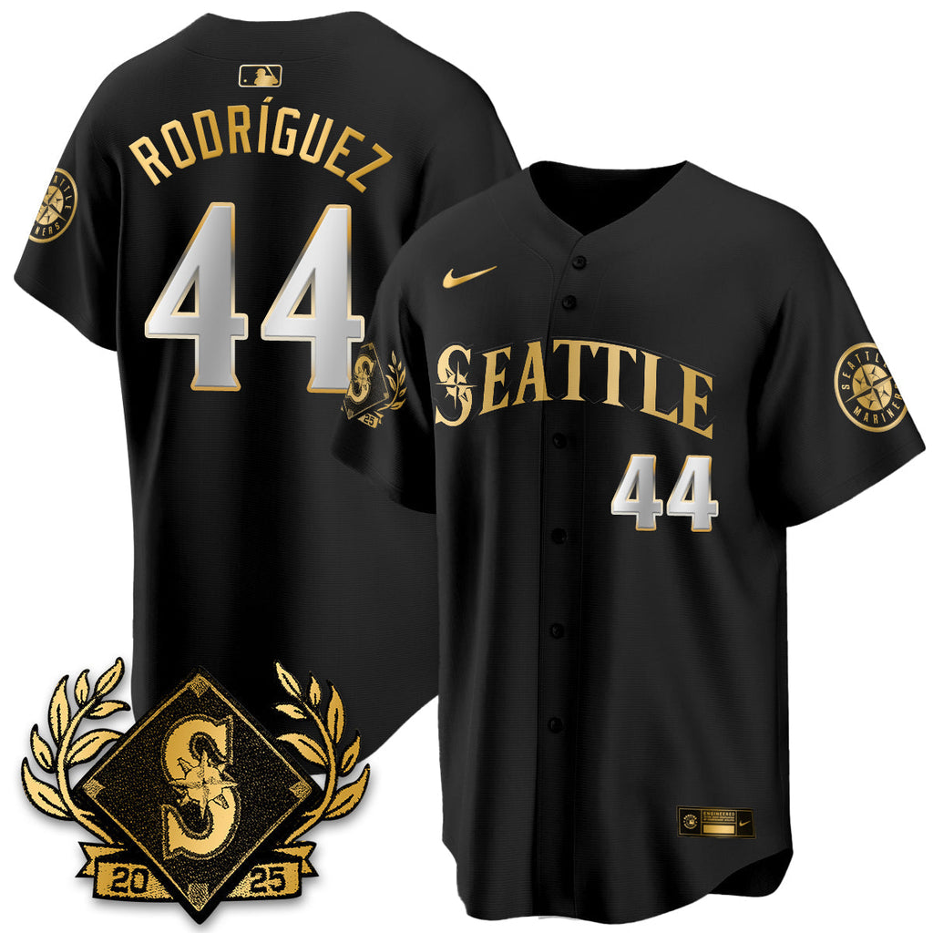 Seattle Mariners 2025 Series Gold Champions Jersey - All Stitched