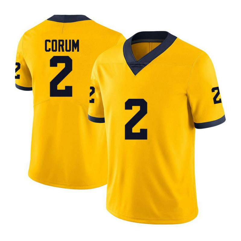Blake Corum Jersey #2 Michigan Wolverines College Football Jerseys Yellow