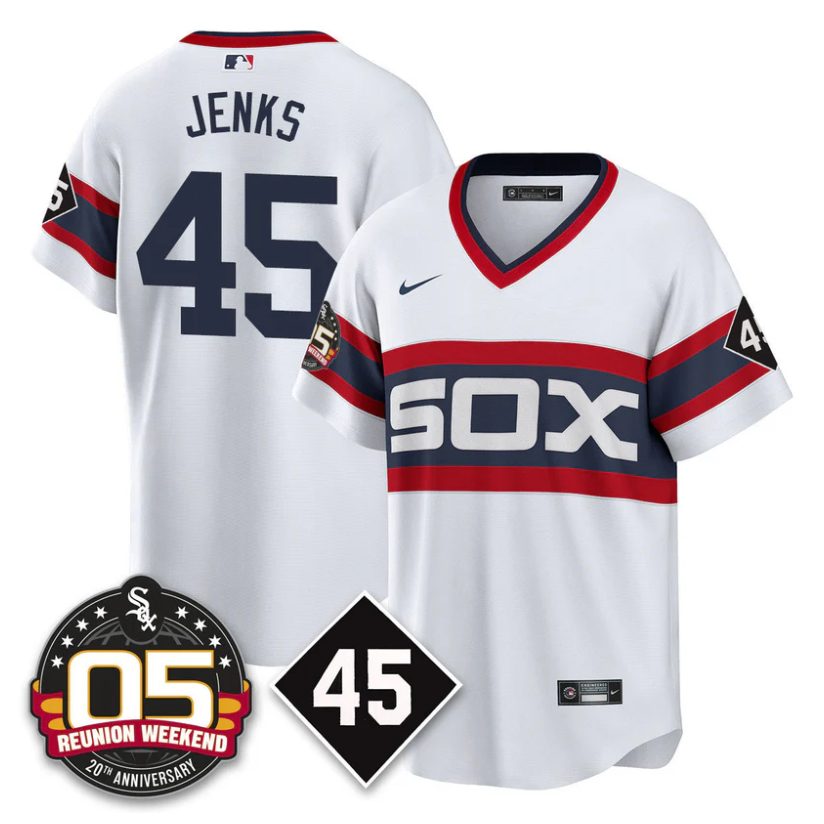Bobby Jenks Jersey #45 Chicago White Sox 2025 Reunion Weekend Cooperstown
