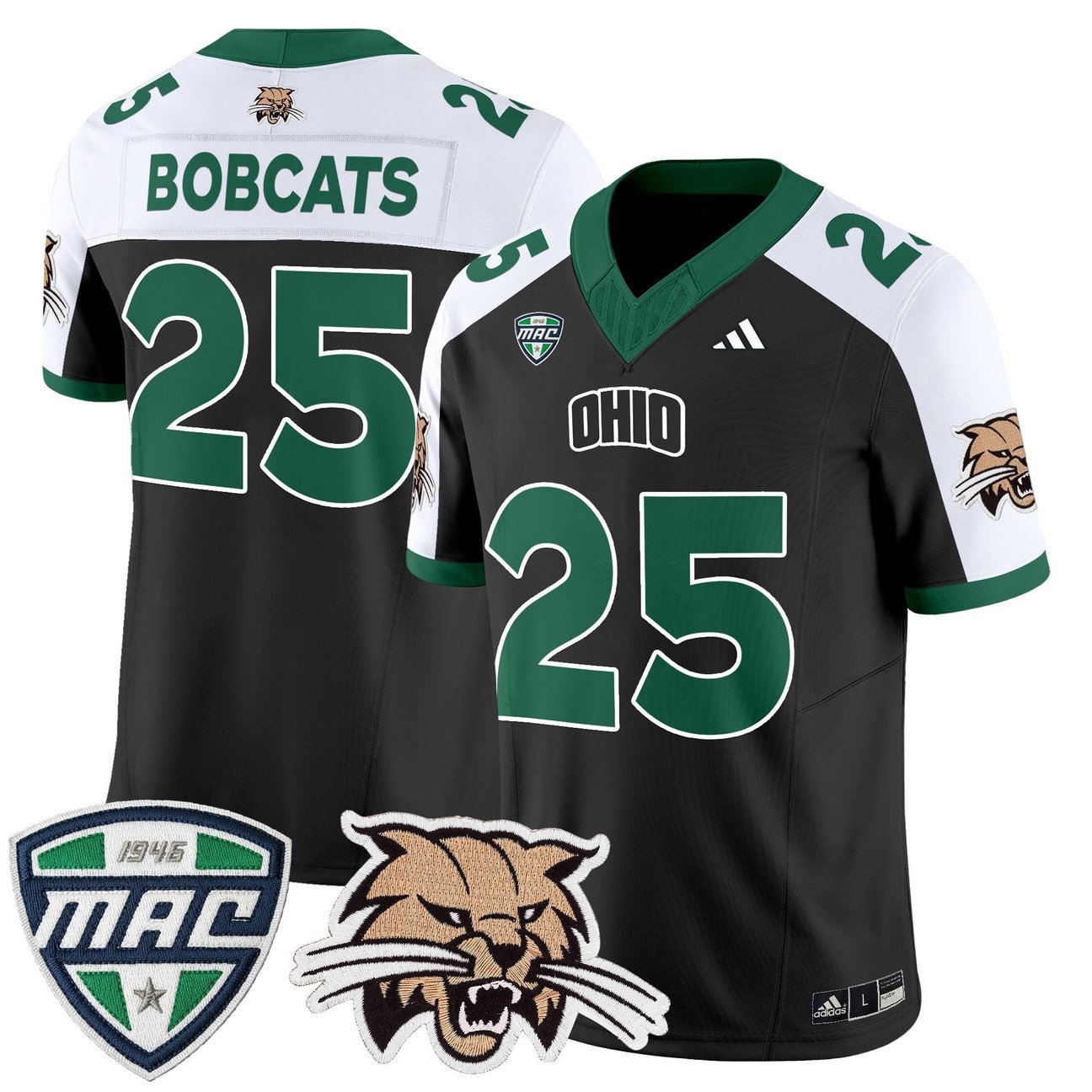 Bobcats Jersey #25 Ohio Bobcats 2025 Vapor Limited Stitched
