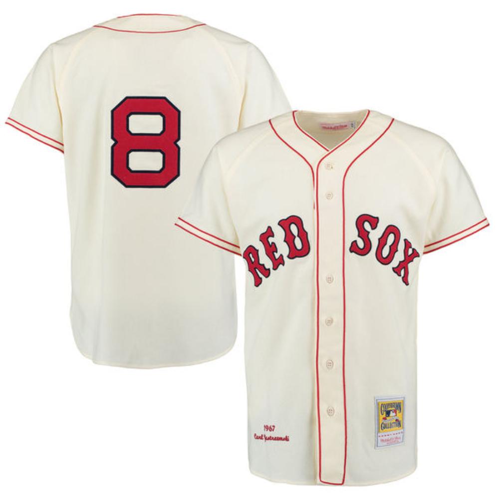 Boston Red Sox Carl Yastrzemski Cream 1967 Throwback Jersey