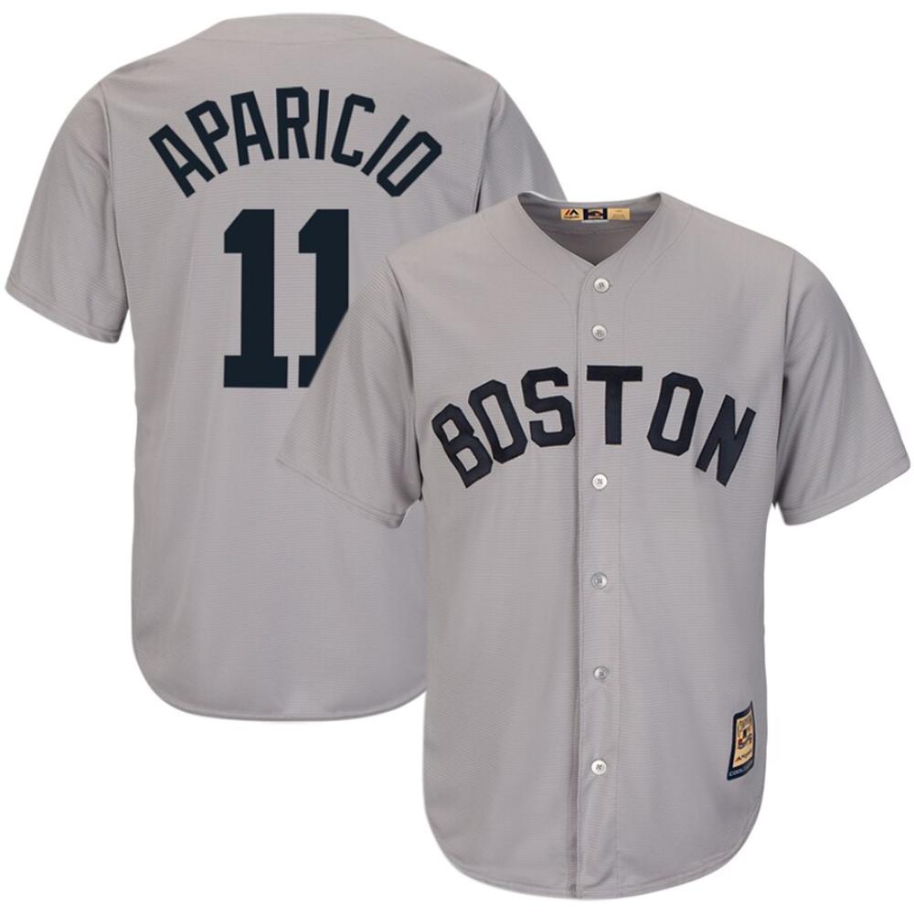 Boston Red Sox Luis Aparicio Gray Throwback Jersey
