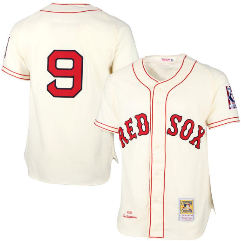 Boston Red Sox Ted Williams Cream 1939 Throwback Jersey