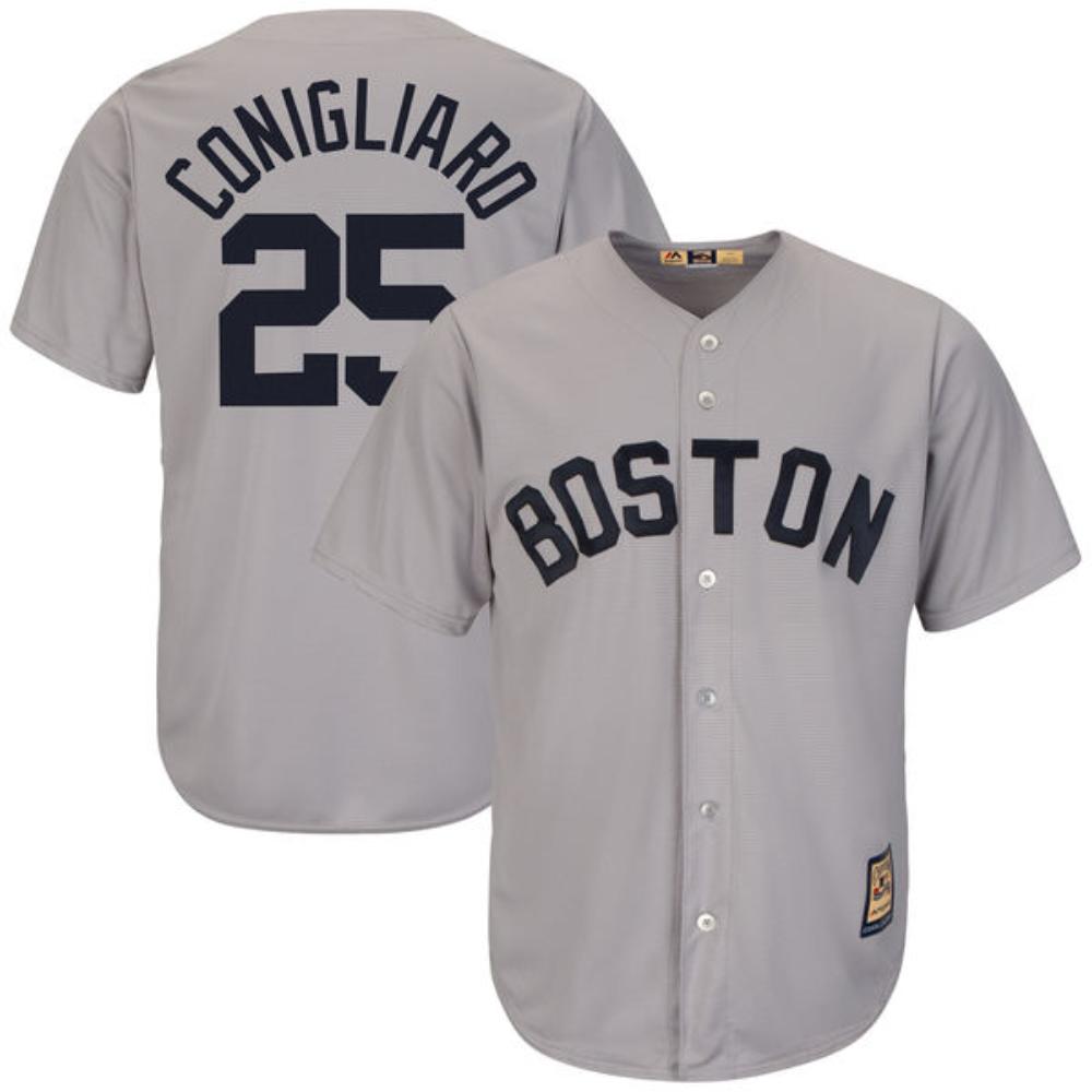 Boston Red Sox Tony Conigliaro Gray Throwback Jersey