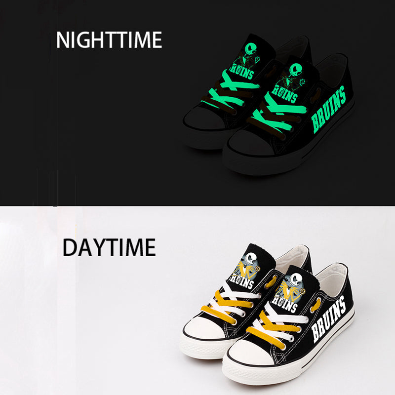 Boston Bruins Low Top Canvas Sport Sneakers Shoes For Men Women Fans