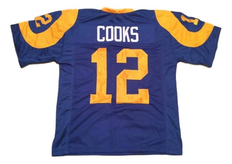 Brandin Cooks Jersey #12 Custom Unsigned Football Jerseys Stitched Blue
