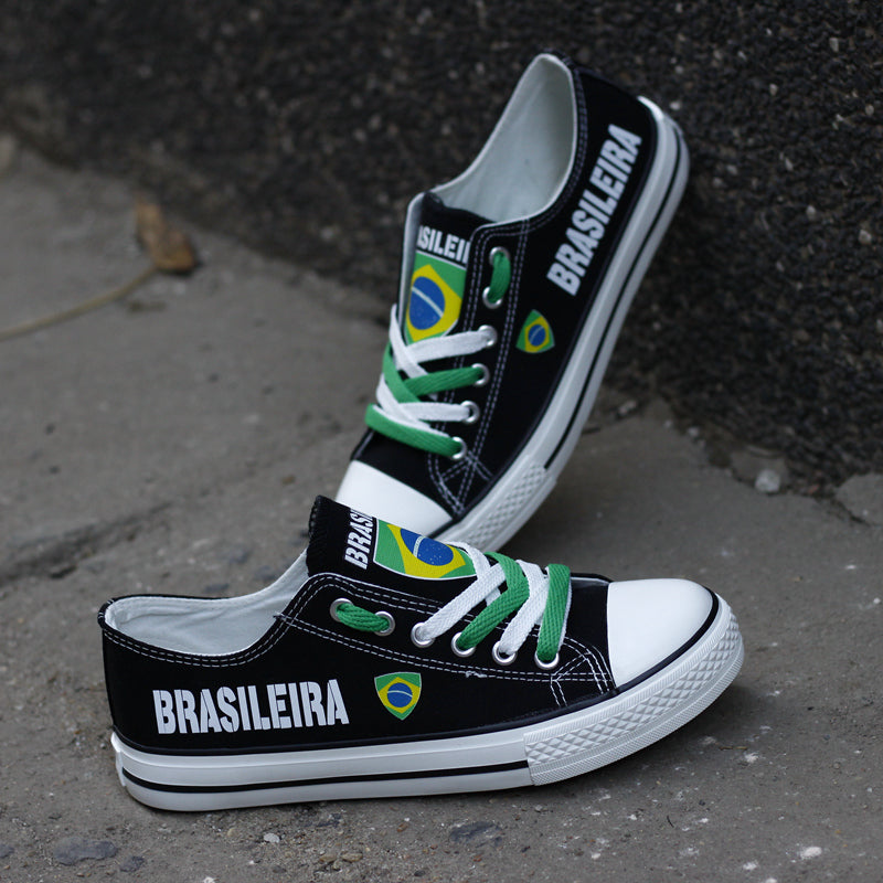 Brasileira Canvas Sneakers Shoes For Men Women Fans