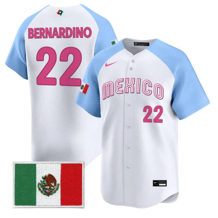 Brennan Bernardino Jersey #22 Mexico World Baseball Classic 2026 Stitched