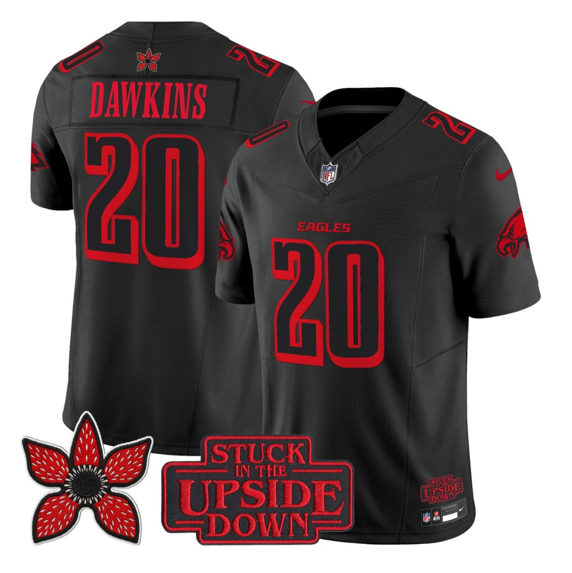 Brian Dawkins Jersey #20 Stranger Things Edition Vapor Limited All Stitched