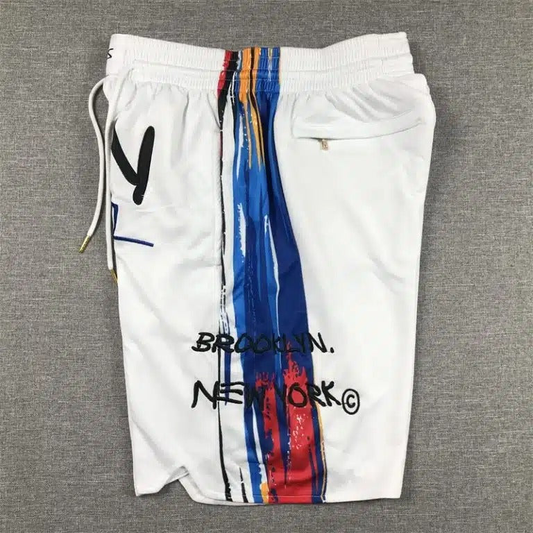 Brooklyn Nets 2023 White City Edition Shorts - Basketball Shorts Store