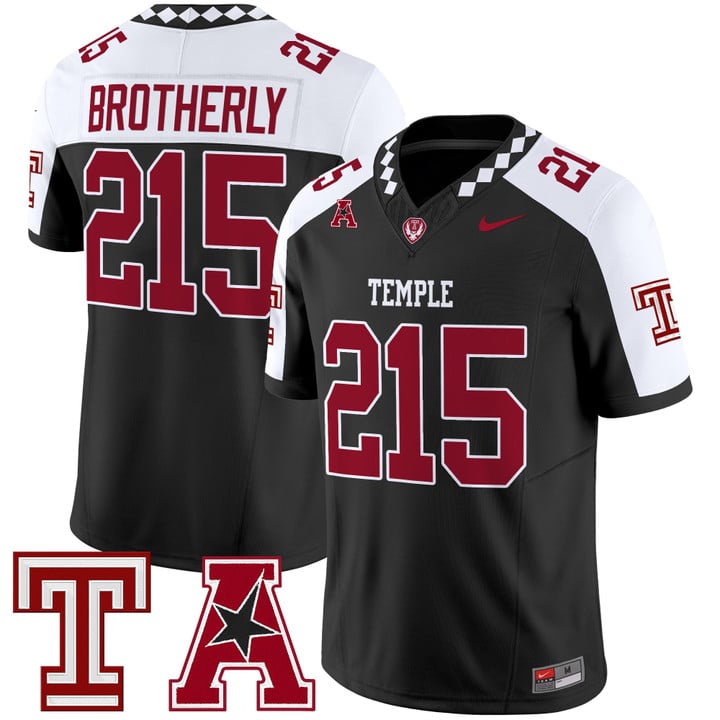 Brotherly Jersey #215 Temple Owls 2025 Vapor Limited Stitched