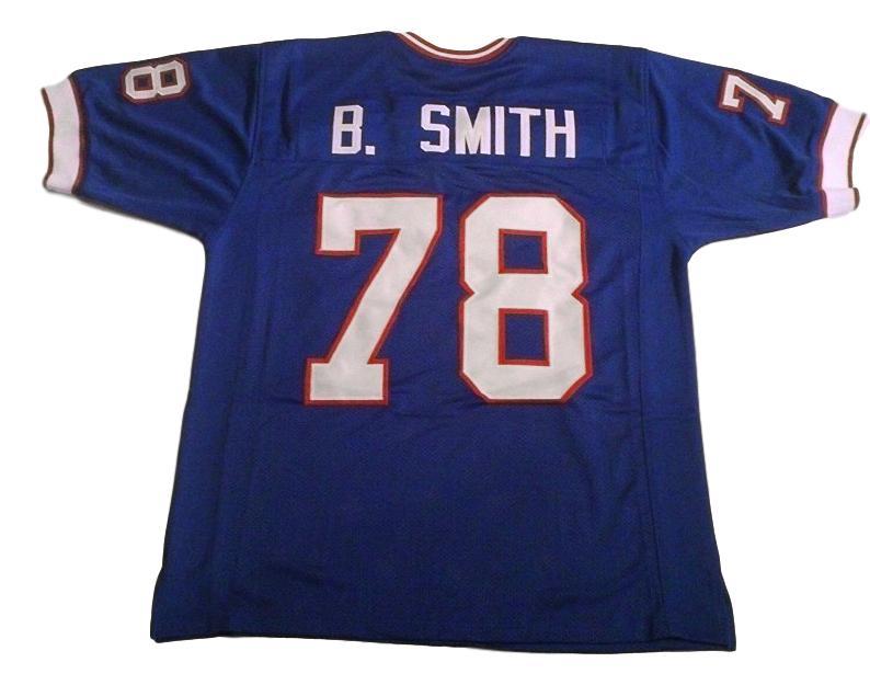 Bruce Smith Jersey #78 Custom Unsigned Football Jerseys Stitched Blue