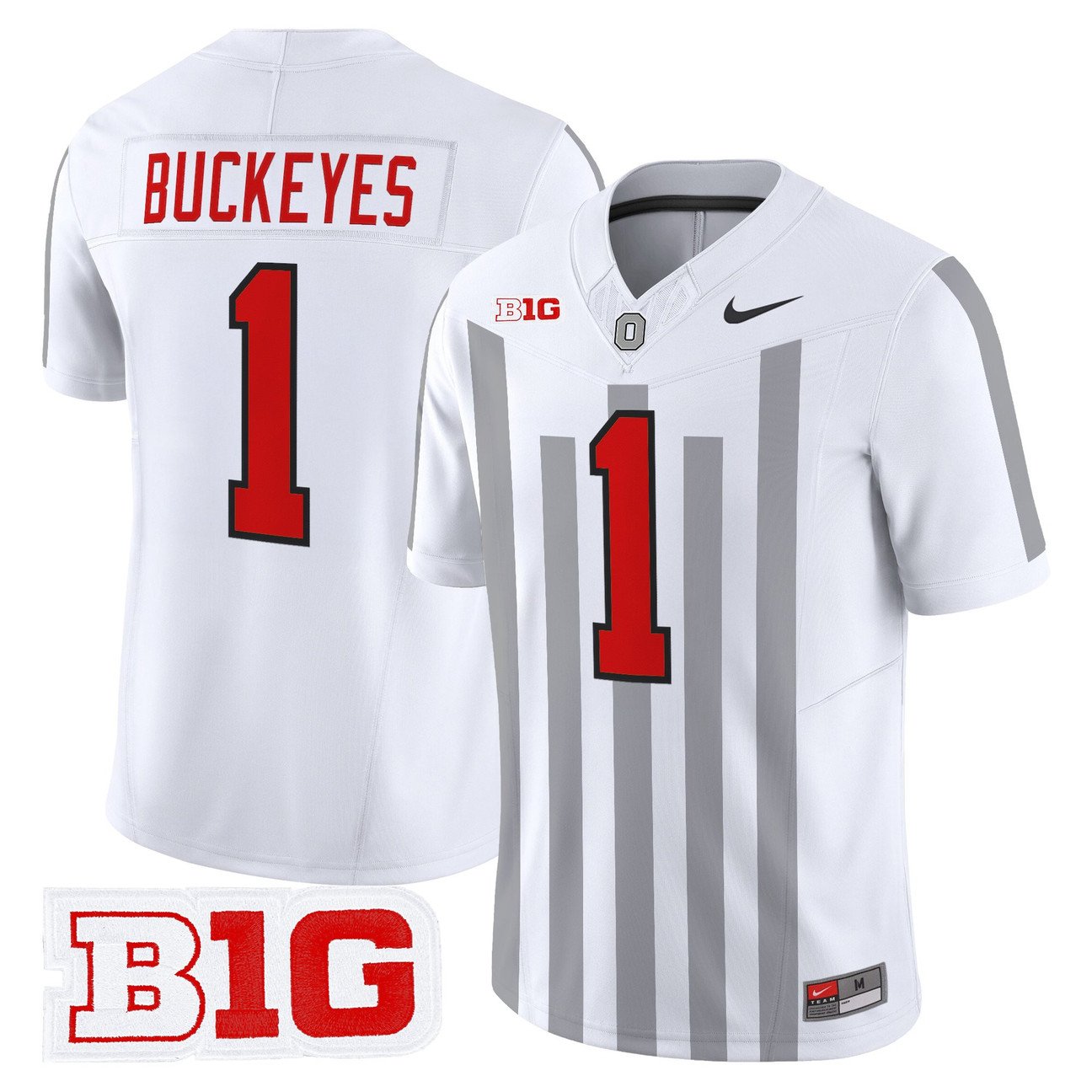 Buckeyes Jersey #1 Ohio State Buckeyes Throwback Vapor Limited Stitched