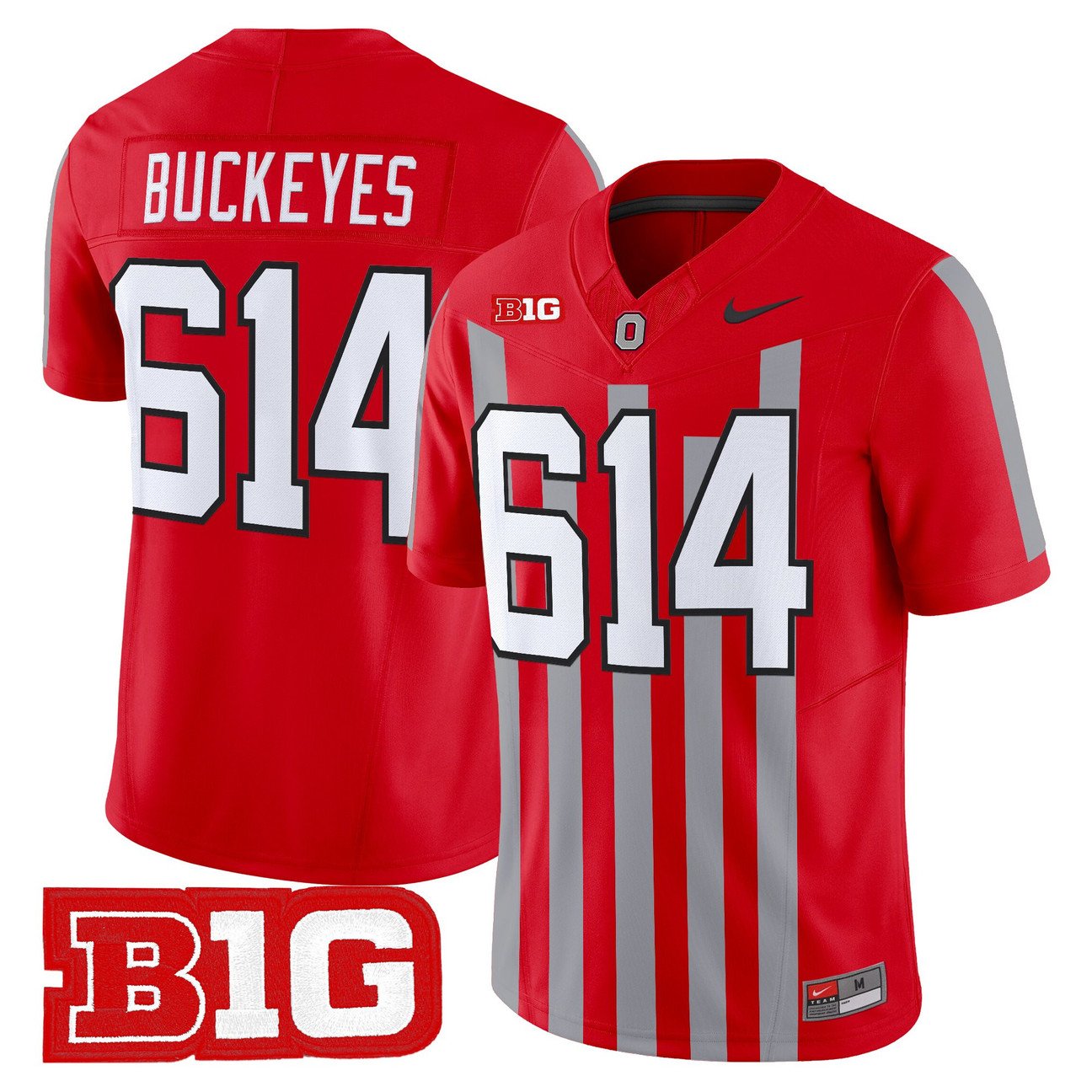 Buckeyes Jersey #614 Ohio State Buckeyes Throwback Limited Stitched