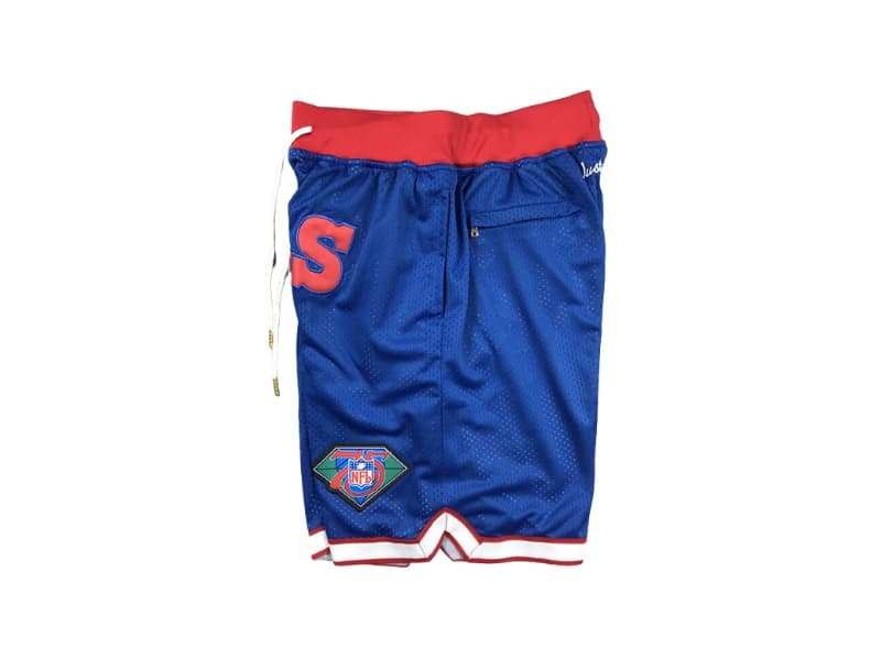 Buffalo Bills Royal 35th Anniversary Throwback Shorts