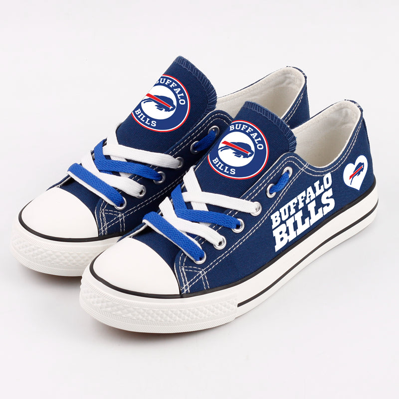Buffalo Bills Low Top Canvas Sport Sneakers Shoes For Men Women Fans