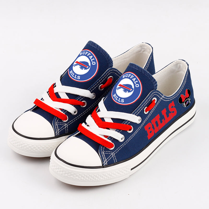 Buffalo Bills Low Top Canvas Sport Sneakers Shoes For Men Women Fans