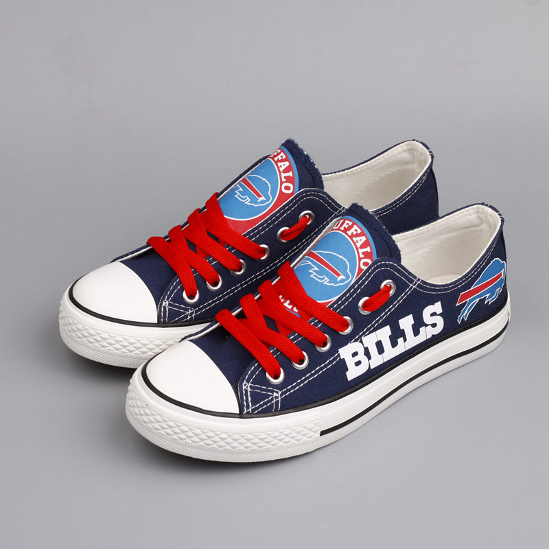 Buffalo Bills Low Top Canvas Sport Sneakers Shoes For Men Women Fans