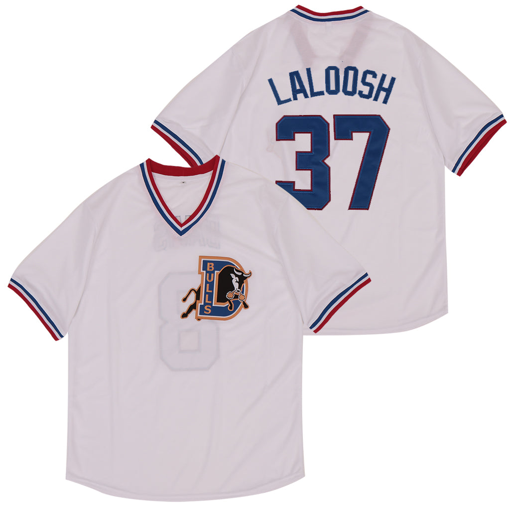 Bull Durham Nuke LaLoosh #37 Movie Baseball Jersey