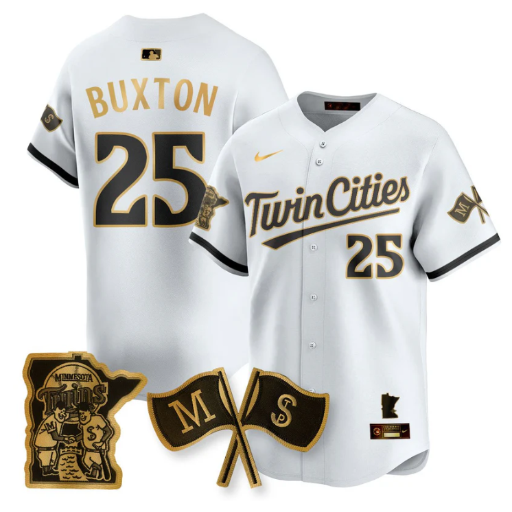Byron Buxton Jersey #25 Minnesota Twins Alternate Limited Stitched White