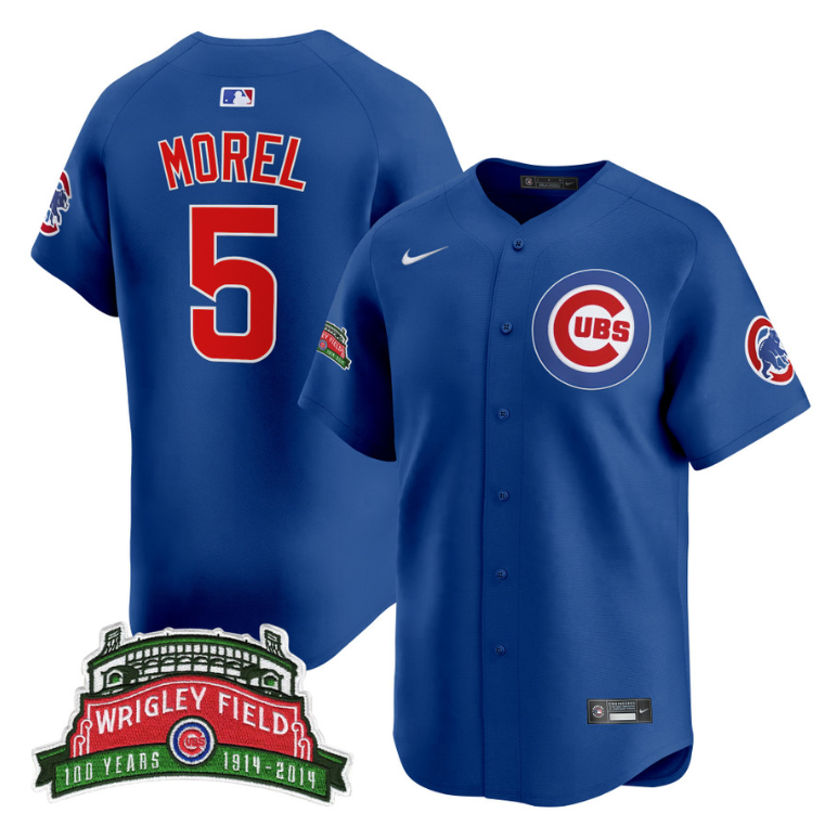 Christopher Morel Jersey #5 Chicago Cubs Wrigley Field Style Vapor Premier Limited Stitched Royal