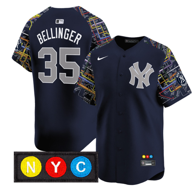 Cody Bellinger Jersey #35 New York Yankees Subway Style Vapor Premier Limited Stitched