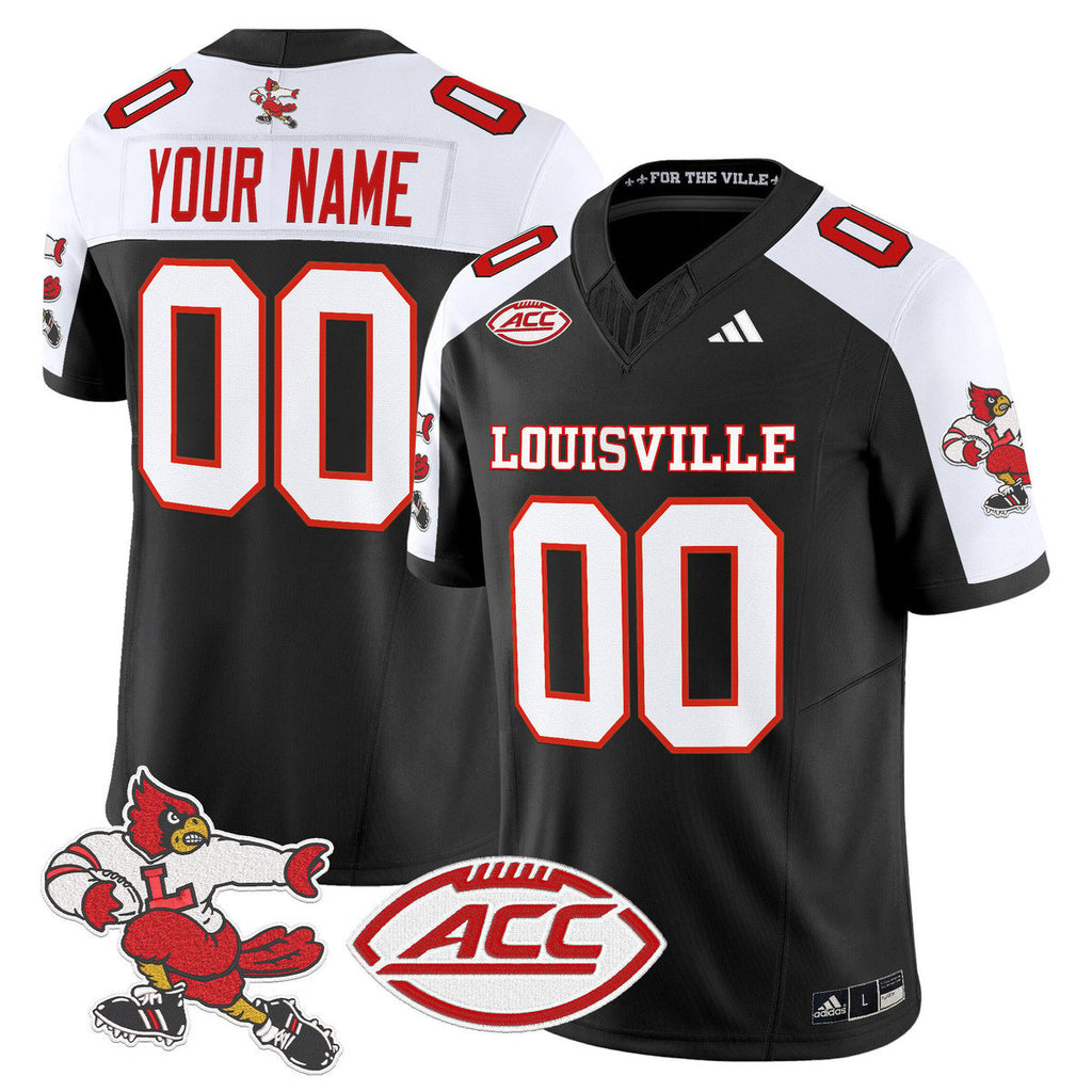 Custom Louisville Cardinals Jersey 1980s Throwback Limited Stitched Black Alter