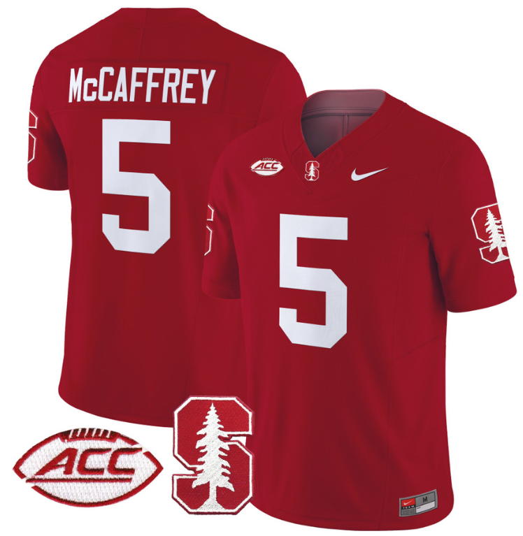 Christian McCaffrey Jersey #5 Stanford Cardinal Vapor Limited College Football Stitched Crimson