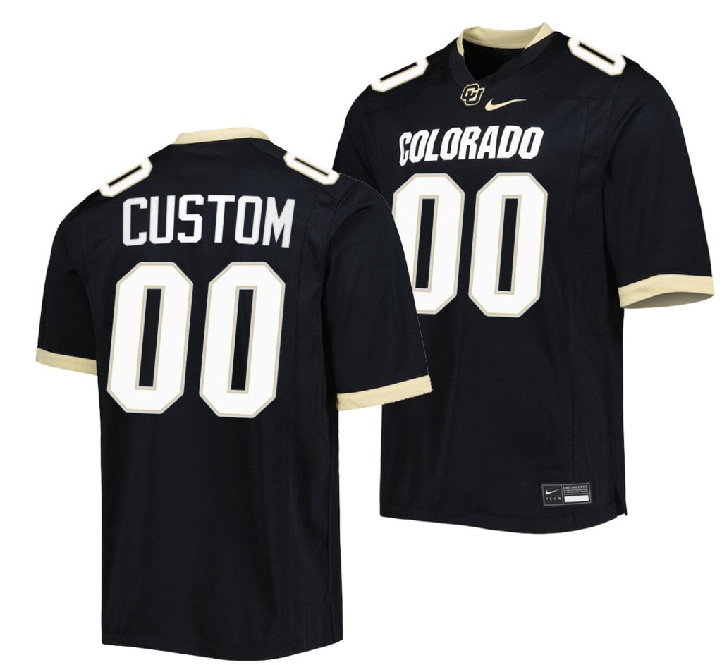 Custom Colorado Buffaloes Jersey Name and Number NCAA College Football Untouchable Black