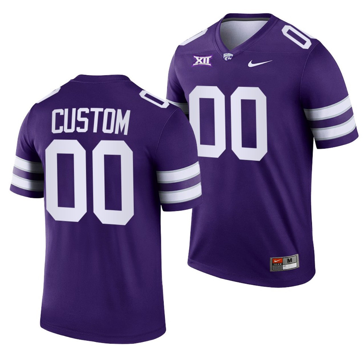 Custom Kansas State Wildcats Jersey Name and Number NCAA College Football Replica Purple